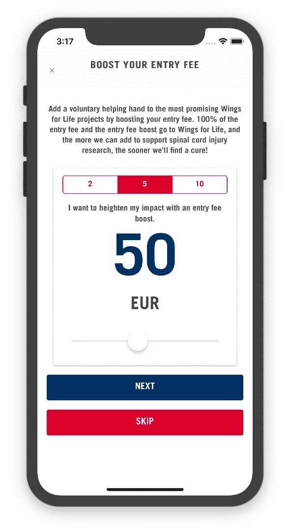 Donation Booster and In-App Checkout