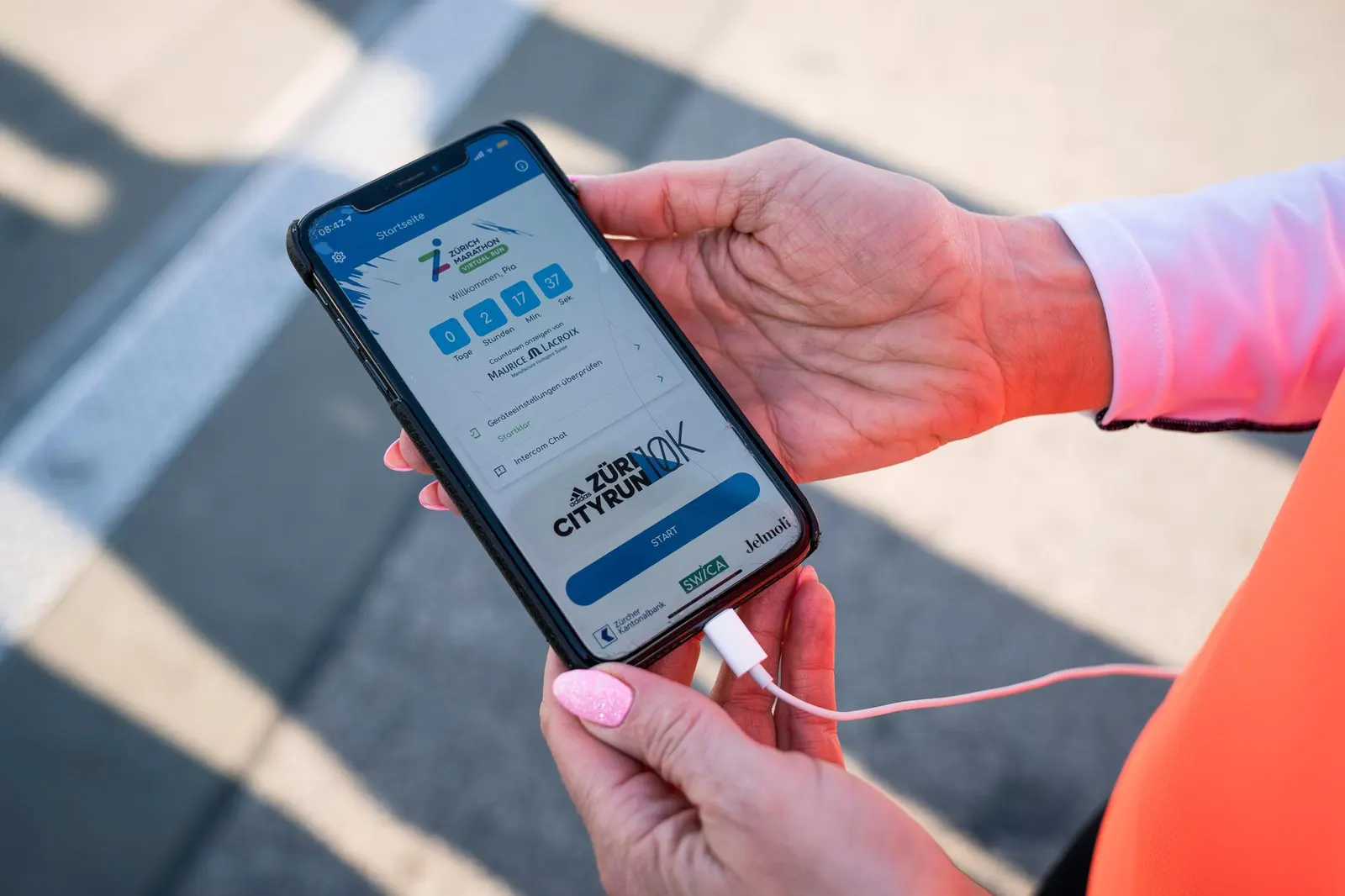 Live tracking and route view featured in NZZ for the Zurich Marathon app