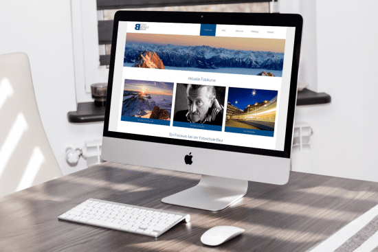 Redesign der Fotoschule Baur im Rahmen unserer Webdesign-Tätigkeit