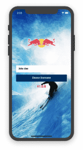 Ski App: Login screen