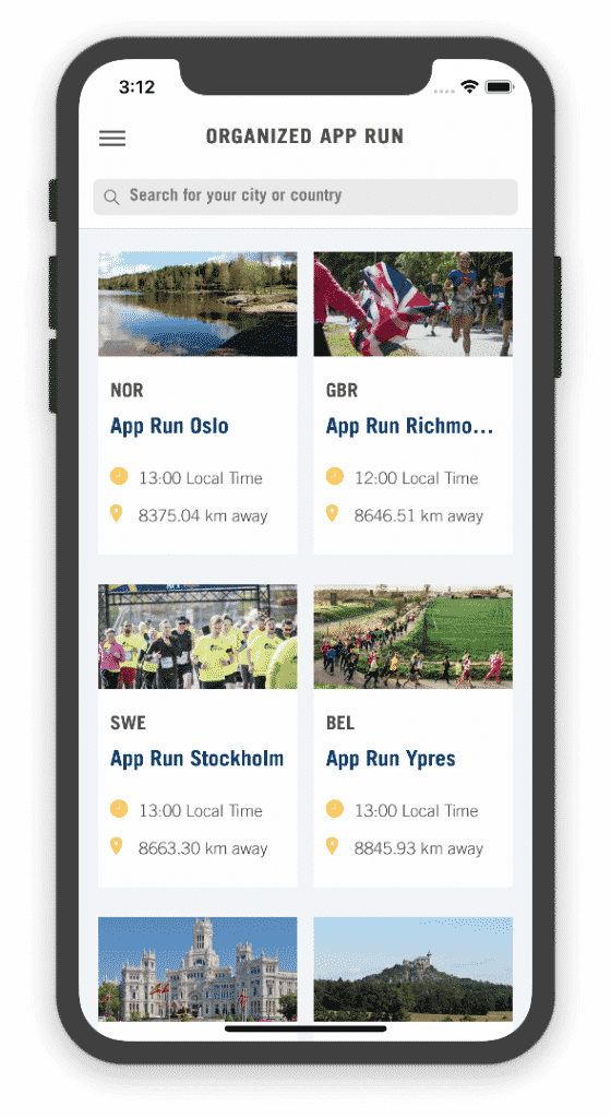 Entwicklung der Wings for Life World Run Event App IRTECH